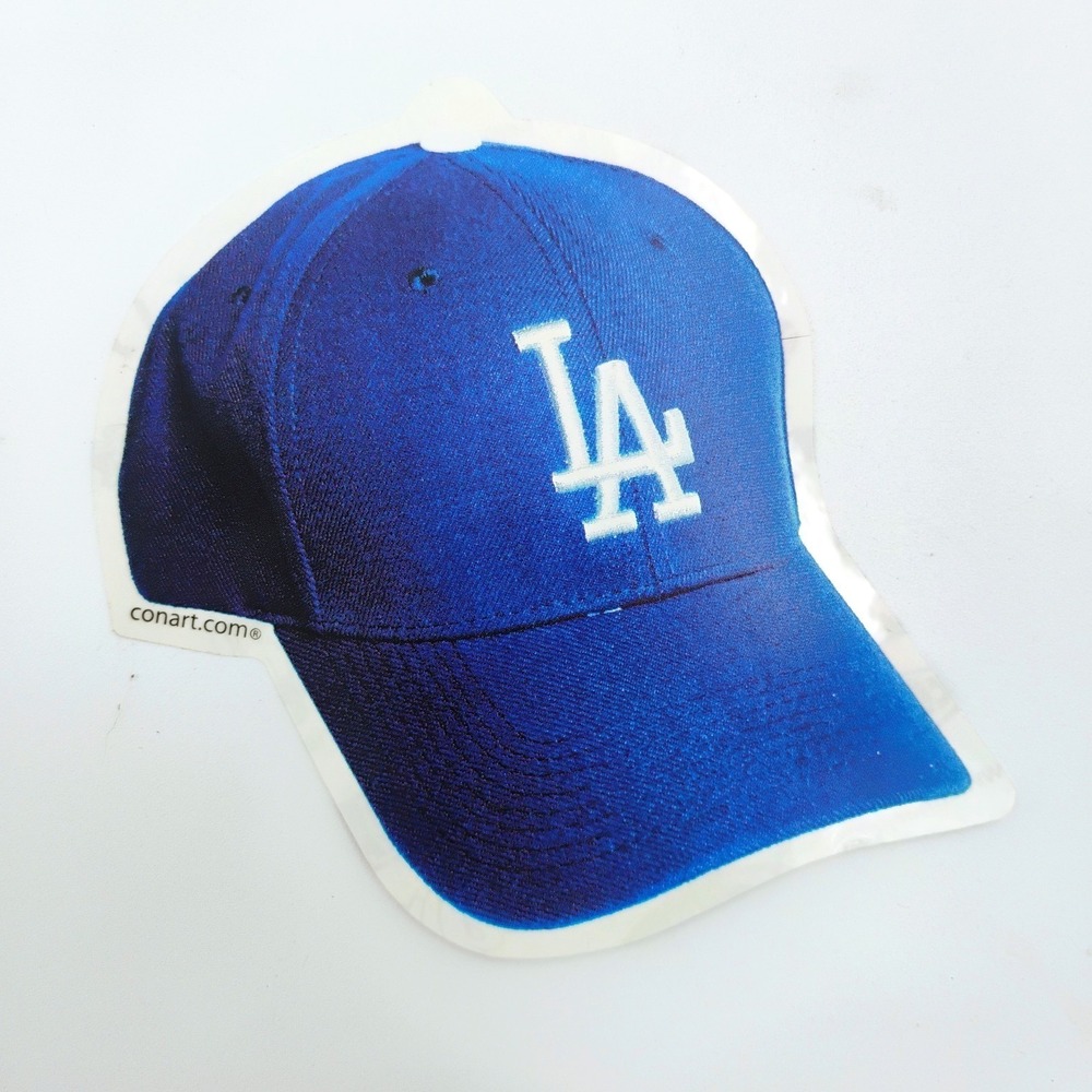 Vintage Conart LA Dodgers Hat Sticker 2000s Streetwear Graffiti Skate Decal